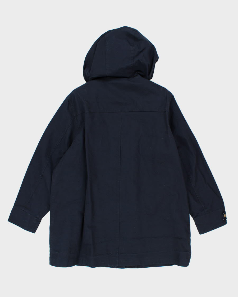 Eddie Bauer Navy Hooded Jacket - XL