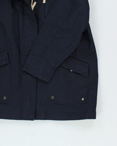 Eddie Bauer Navy Hooded Jacket - XL