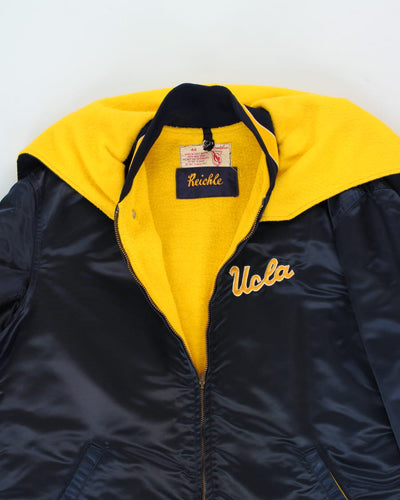 Vintage Satin Varsity Jacket - XL