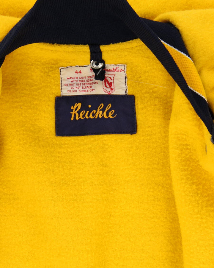 Vintage Satin Varsity Jacket - XL