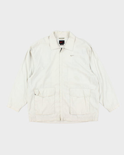 Vintage Y2K Nike Collared Track Jacket - L