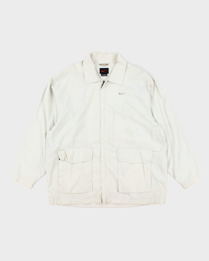 Vintage Y2K Nike Collared Track Jacket - L
