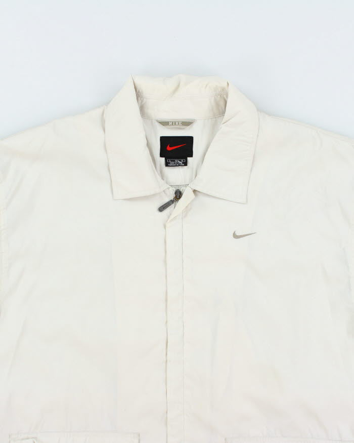 Vintage Y2K Nike Collared Track Jacket - L