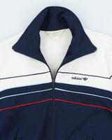 Vintage 80's Adidas Striped Track Jacket - M