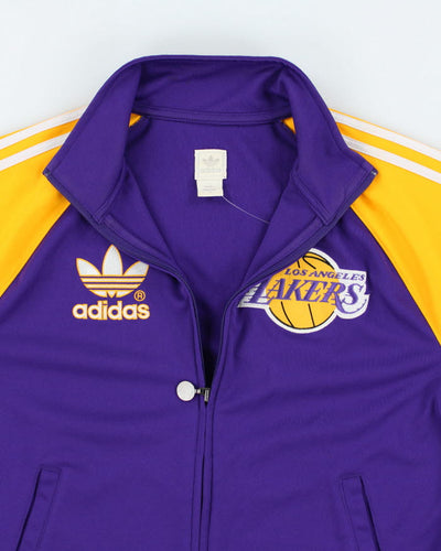 Vintage Adidas LA Lakers NBA Basketball Track Jacket - M