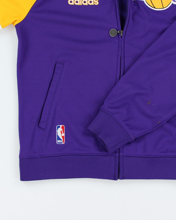 Vintage Adidas LA Lakers NBA Basketball Track Jacket M Rokit