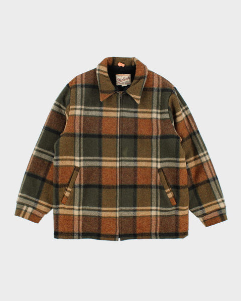 ジャケット・アウター 90s WOOLRICH leather switching wool JKT Vintage 90s Woolrich Blanket Jacket - Etsy UK