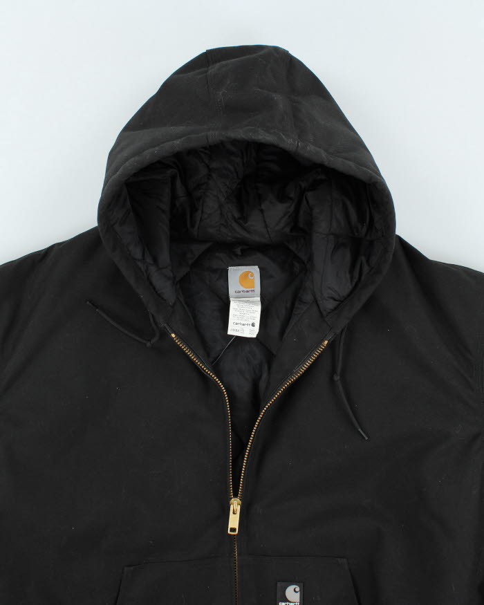 S O L D ) 90s - Vintage Carhartt Active Jacket Black (JR115) Size Large fit  X-Large Measurements : Length 72 cm Pit to pit 64 cm Sleeve 70 cm Very