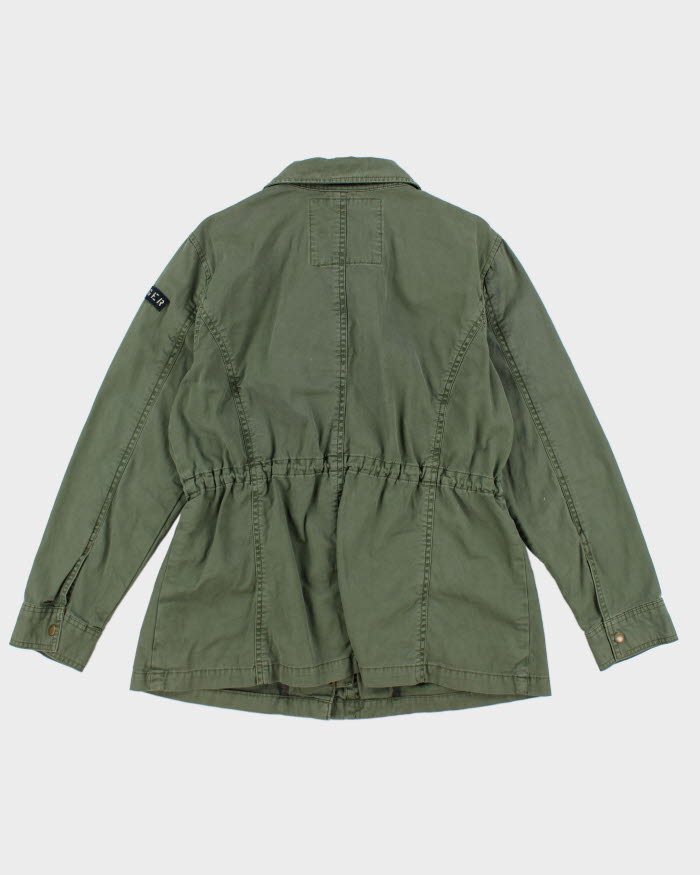 Vintage Y2K Tommy Hilfiger Military Zip Up Jacket - XL