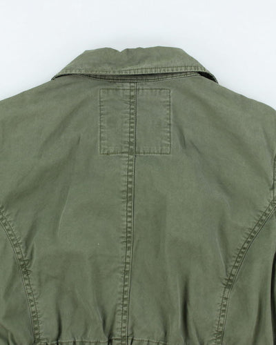 Vintage Y2K Tommy Hilfiger Military Zip Up Jacket - XL
