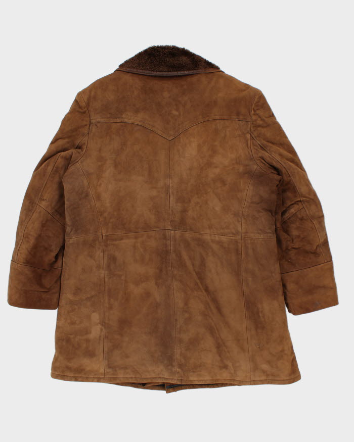Vintage London Fog Suede Fur Lined Jacket - L