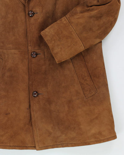 Vintage London Fog Suede Fur Lined Jacket - L