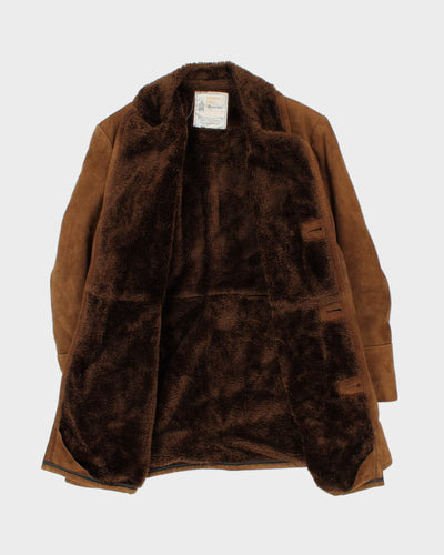 Vintage London Fog Suede Fur Lined Jacket - L