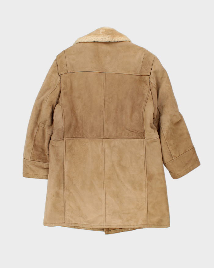 Vintage London Fog Suede Fur Lined Coat - M
