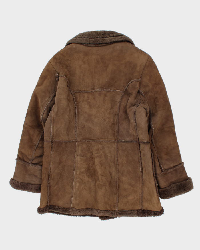 Vintage House Of Peerless Suede Fur Lined Coat - L
