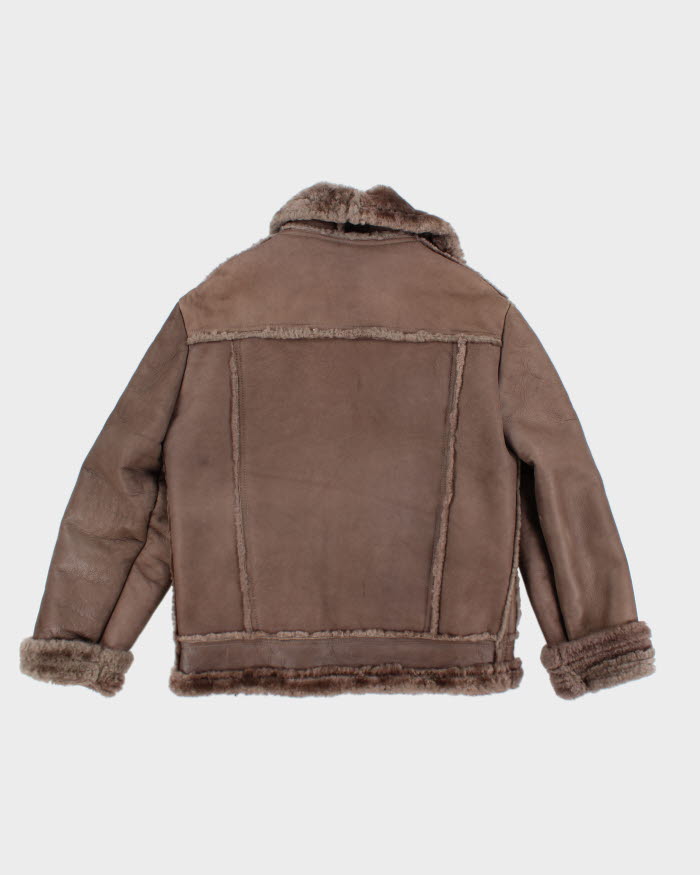 Vintage Caribou Clothing Suede Fur Lined Jacket - L