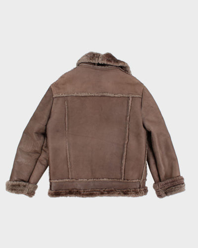 Vintage Caribou Clothing Suede Fur Lined Jacket - L