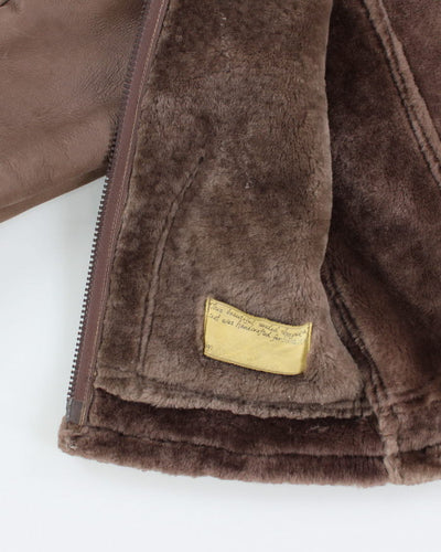 Vintage Caribou Clothing Suede Fur Lined Jacket - L