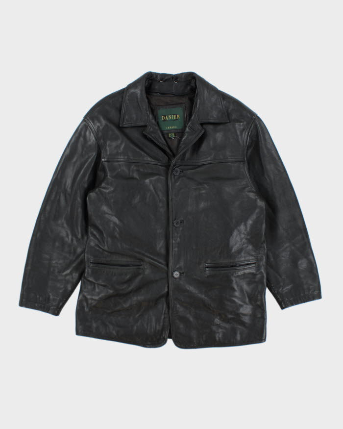Vintage Danier Black Leather Jacket - L