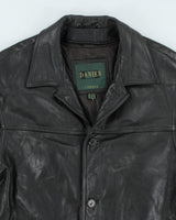 Vintage Danier Black Leather Jacket - L