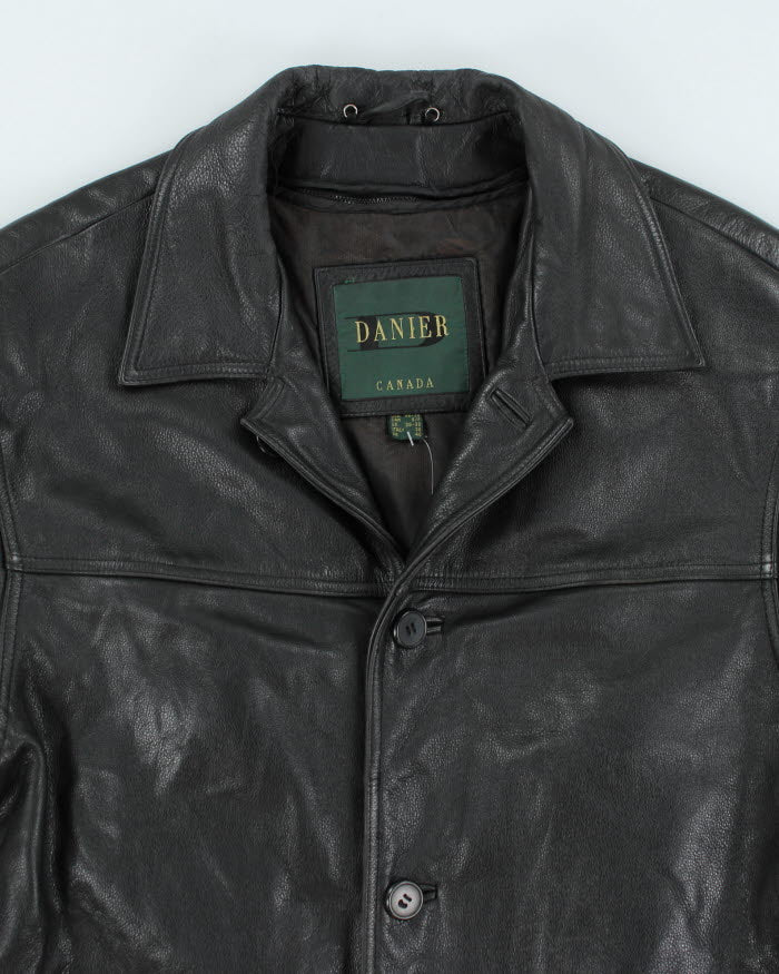 Vintage Danier Black Leather Jacket - L