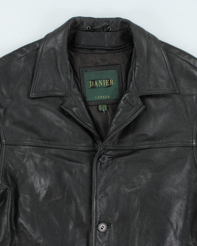 Vintage Danier Black Leather Jacket - L