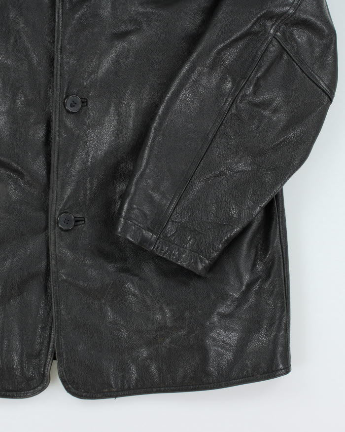 Vintage Danier Black Leather Jacket - L
