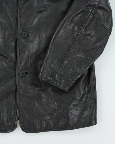 Vintage Danier Black Leather Jacket - L