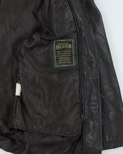 Vintage Danier Black Leather Jacket - L