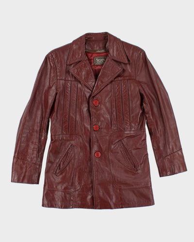 Vintage Sears Lined Leather Jacket - M
