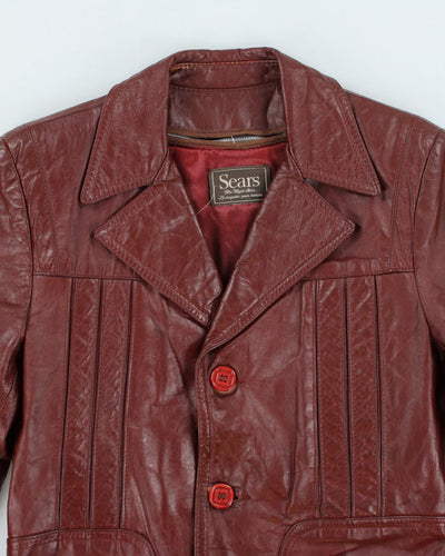 Vintage Sears Lined Leather Jacket - M
