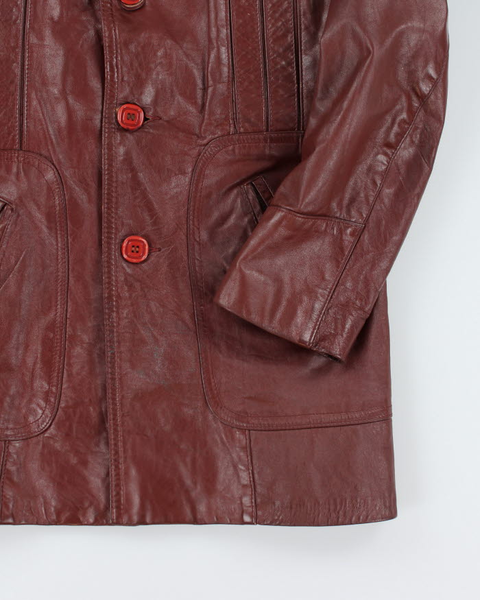 Vintage Sears Lined Leather Jacket - M