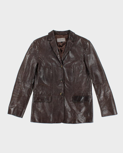Vintage Jaeger Brown Leather Jacket - S