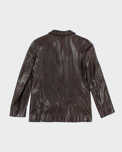 Vintage Jaeger Brown Leather Jacket - S