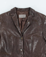 Vintage Jaeger Brown Leather Jacket - S