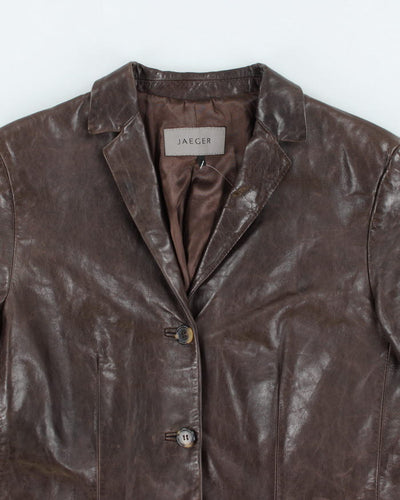 Vintage Jaeger Brown Leather Jacket - S