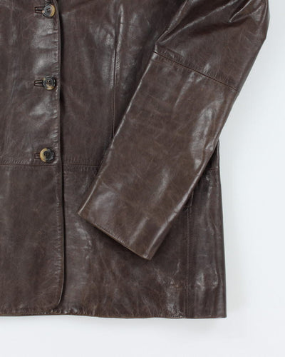 Vintage Jaeger Brown Leather Jacket - S