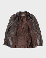 Vintage Jaeger Brown Leather Jacket - S