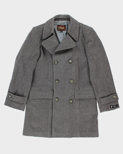 Vintage Utex Wool Blend Grey Coat - M