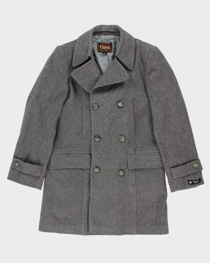Vintage Utex Wool Blend Grey Coat - M