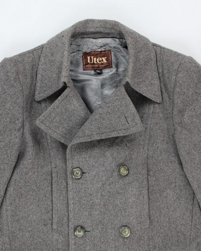 Vintage Utex Wool Blend Grey Coat - M
