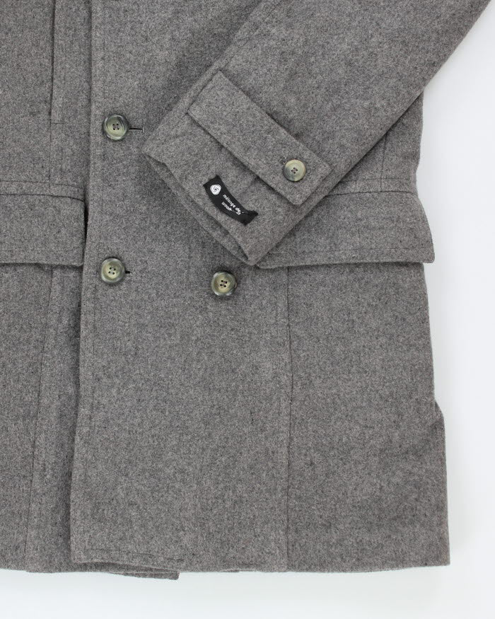 Vintage Utex Wool Blend Grey Coat - M