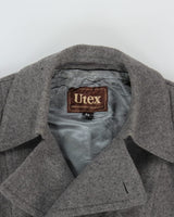Vintage Utex Wool Blend Grey Coat - M