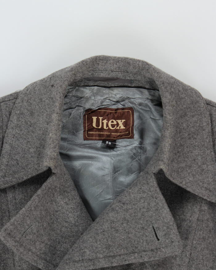 Vintage Utex Wool Blend Grey Coat - M