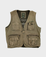 Vintage 90's Jeep Multi Pocket Fishing Gilet - XXL