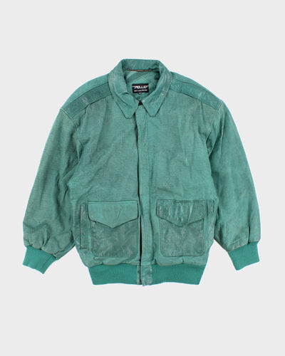 Vintage Pelle Green Leather Jacket - M