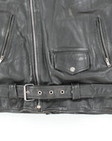 Vintage Leather Biker Jacket - XXL