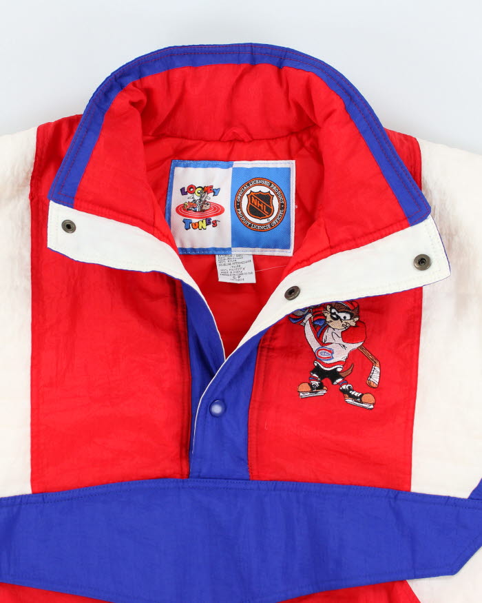 Vintage 90's NHL x Looney Tunes Quilted Sports Jacket - S