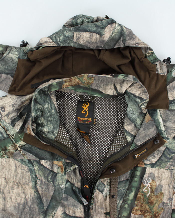 Vintage 90's Browning Real Tree Hooded Jacket - XL