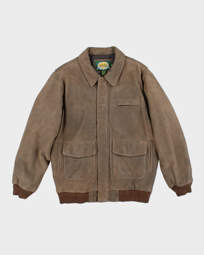 Vintage Cabela's Brown Leather Jacket - L